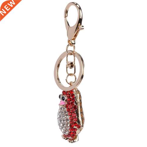 1 Pc Lovely Diamond-encrusted Car Bag Key Chain alloy