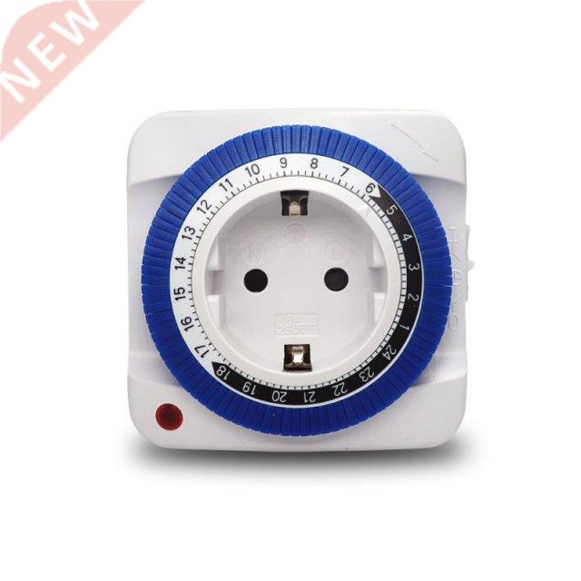 2021 New EU 24 Hours Timer Switch Socket 230V 16A 15min to 2