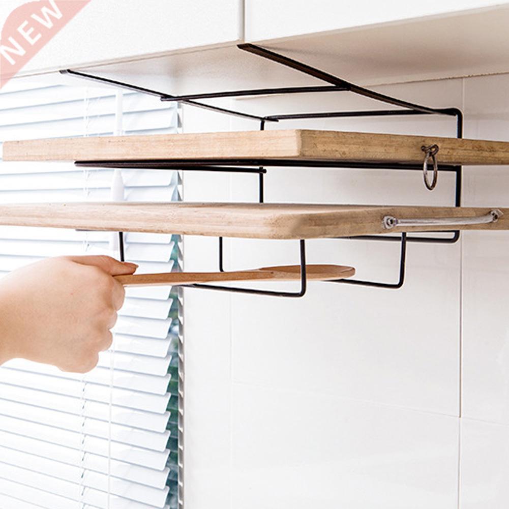 Double Layer Kitchen Cabinet Wall Iron Hanging Chopping