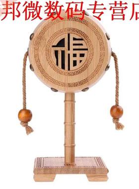 Speaker Bamboo Rattle Shape Bluetooth Sound Box Loudspeaker
