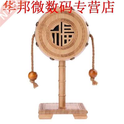 Speaker Bamboo Rattle Shape Bluetooth Sound Box Loudspeaker
