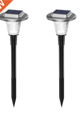 2 Pack Solar Lghts Outdoor,7 Color Fade Mode/Warm Whte Gar