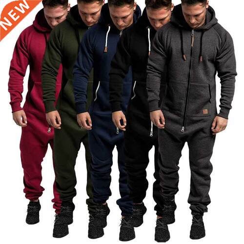 Men's Onesie Jumpsuit Pajamas Long Sleeve Sweatpants Pure Co