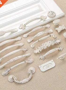 JD Ivory White Handle Door Handle Cabinet Drawer Zinc Alloy