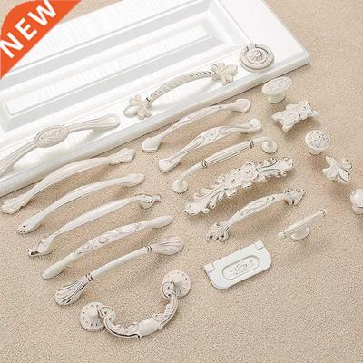 JD Ivory White Handle Door Handle Cabinet Drawer Zinc Alloy