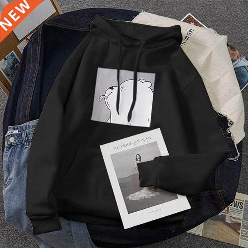 Oversized Hoodies Fashion Casual Print Hooded Casual Long Sl
