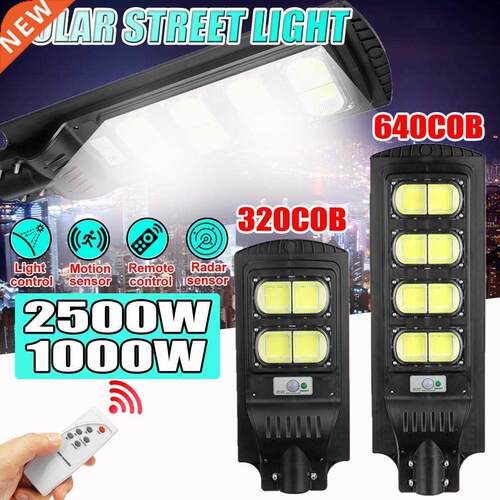 500W 1000W 1500W 2500W CO Led Solar Street light pir motion