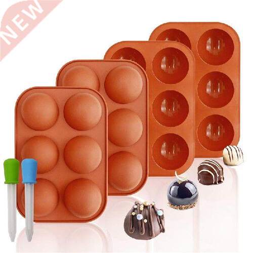 6 Cavity Semicircular Silicone Mold Cake Chocolate Mold DIY