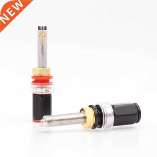4pcs Rhodium Plated Speaker Terminal Binding Post Socket Lon