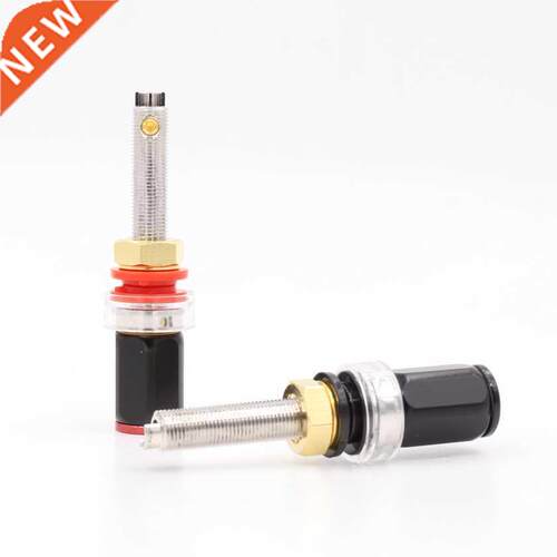 4pcs Rhodium Plated Speaker Terminal Binding Post Socket Lon