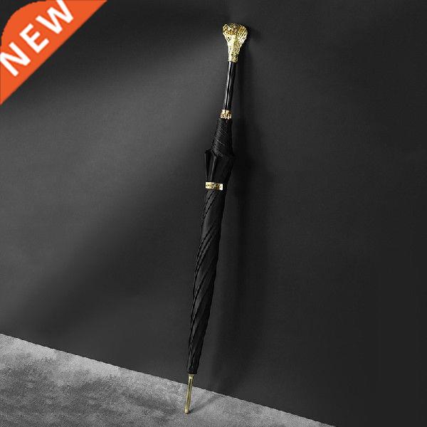 Luxury Long Handle Umbrellas Heavy Rains Black Classic