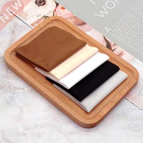 White/Black/Gray/Beige/Coffee 5Pcs/Lot Microfiber Glasses Le