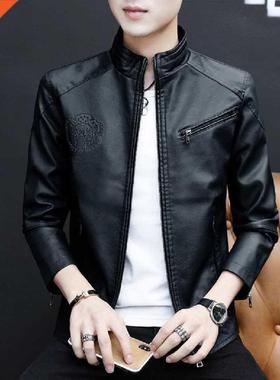 New autumn PU leather jacket men's Korean version nd casual