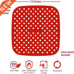 1pc Reusable Air Fryer Steamer Liners Perforated Non-Stick