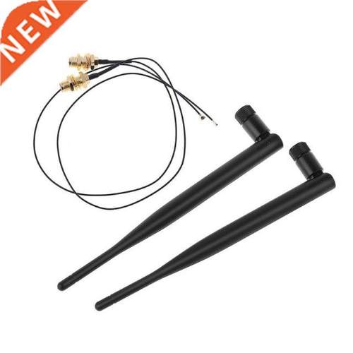 2x6Dbi 2.4GHz 5GHz Dual Band M.2 IPEX MHF4 U.fl Extension Ca