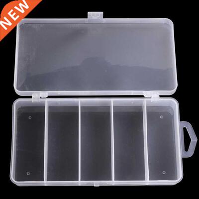 5 Compartments Fishing Tackle Box Plastic Waterproof fishing