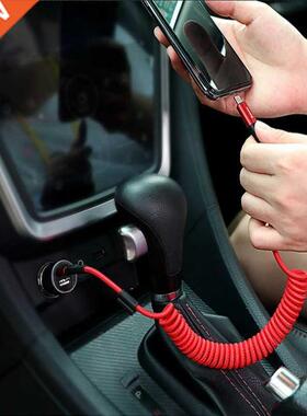 NEW Spring Charger Cable Type C 8Pin Micro USB Cable for xia