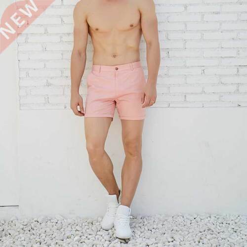 Hot man casual summer shorts pink green fashion England styl