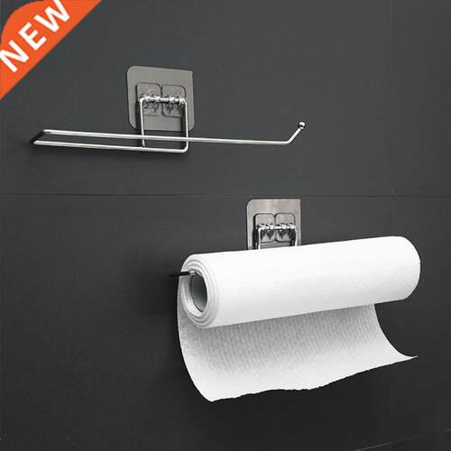 Self-adhesive Bathroom Kitchen Rl Paper Towel Hder Rack
