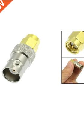 10x Gold Tone SMA Male to Silver Tone BNC Female Connector