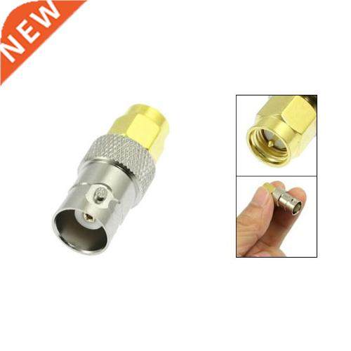 10x Gold Tone SMA Male to Silver Tone BNC Female Connector