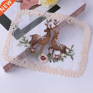1PC Dining Table Embroidery Craft Placemat European Style