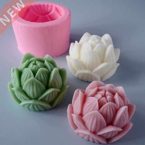 New Flower/Rose Candle Wax Silicon 3D Soap Mold Cake