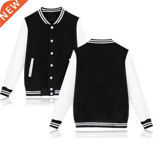 Baseball jacket man Jassen mannen Effen Kleur Jas bomberjack