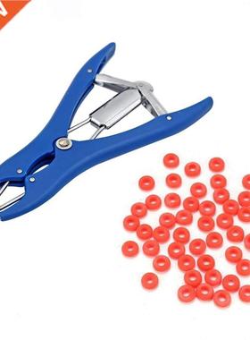 Animal Livestock Castration Pliers with 50 Castration Rings