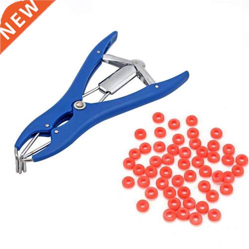 Animal Livestock Castration Pliers with 50 Castration Rings