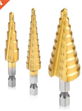 3-12mm 4-12mm 4-20mm HSS Straight Groove Step Drill Bit Meta