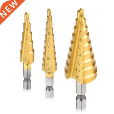 3-12mm 4-12mm 4-20mm HSS Straight Groove Step Drill Bit Meta