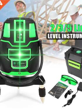 2/3/5 ?apraz ?izgiler kapal?/a??k ye?il lazer seviyesi