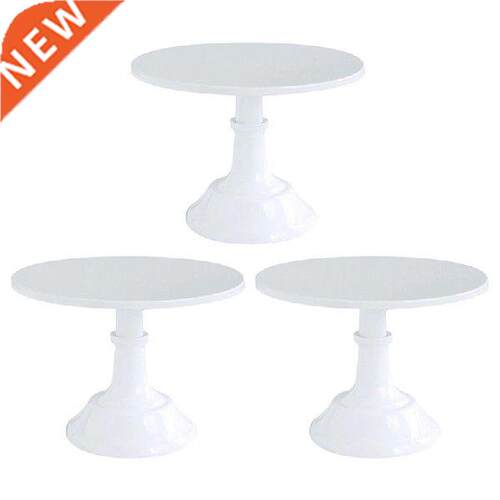 3X Metal Iron Cake and Round Pedeal Dessert Holder