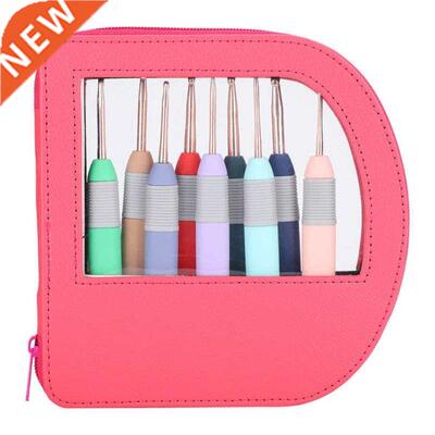 9Pcs/Set Weaving Tools Knitting Needle Soft Handle Radian Cr