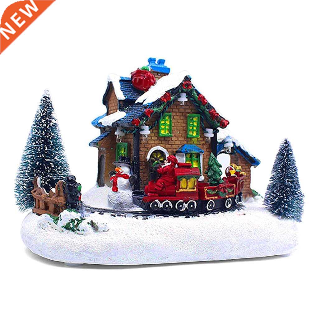 Resin Christmas Ornament Village House Decoration Town with