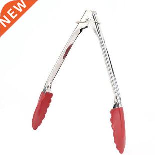 Non-slip Silicone Kitchen Clamps Barbecue Tongs Food Meat
