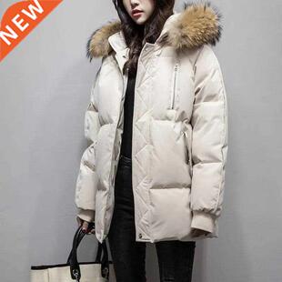 2021 New Hooded Overcoat Parka 3XL Down Padded Jacket Women