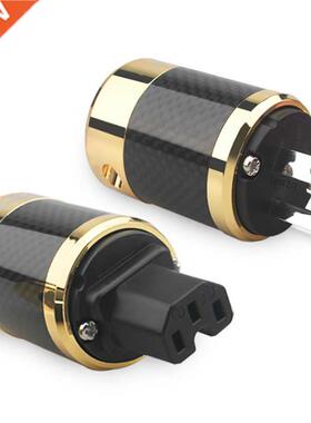 HiFi Audio Adapter Audiophile Carbon Fiber Power Plug Cord R
