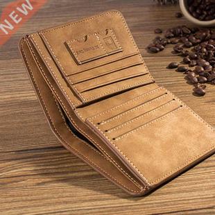 Men's Wallet Leather Billfold Slim Hipster Cowhide Credit Ca