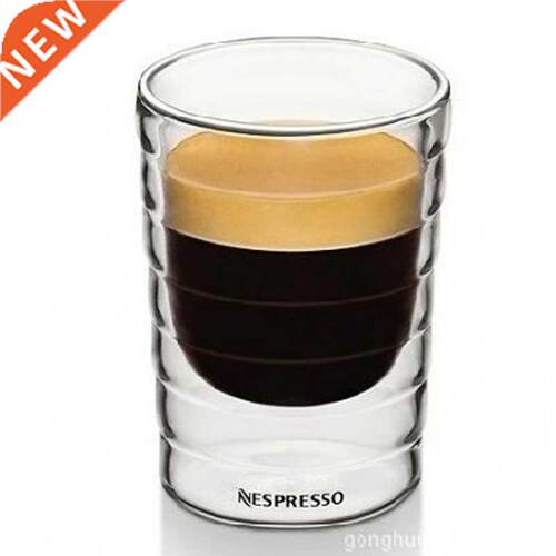 Handmade Double Wall Glass Cup canecas Nespresso coffee mug