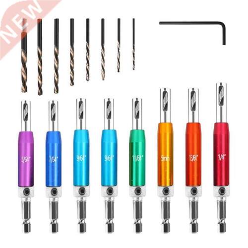 Durable 17x/Set Self Centering Hinge Drill Bit Hex Shank Wo