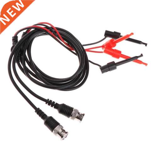 2pcs BNC Male Plug Q9 to Test Hook Clip Test Leads Probe for