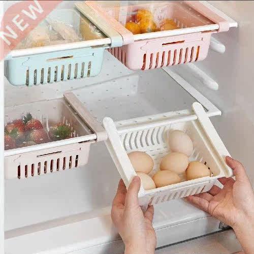 Kitchen Organizer Adjustable Kitchen Refrigerator Storage