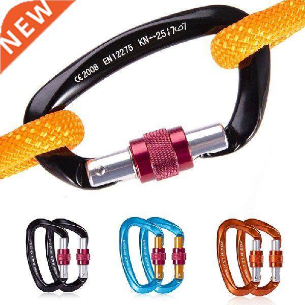 2Pcs D-sd Carabner Set Aeral Yoga Hammock Alumnum