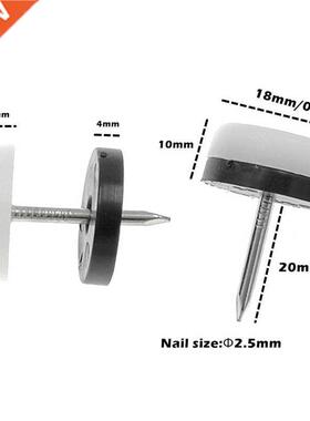 40Pcs Thickened Furniture Glide,Nail-On Nylon Slider Pad Flo