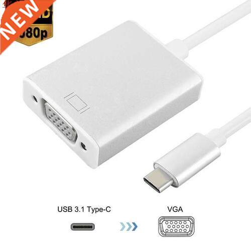 USBC to VGA Adapter USB 3.1 Type C Male to Female VGA Conver