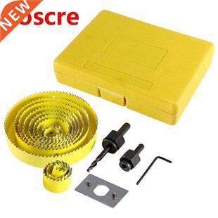 32 Pcs Hole Saw Set 19-127mm Carbon Holesaw Wood Boring Kit