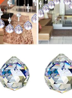 20/30/40/50/60mm 1 Pc Clear Crystals Glass Ball For