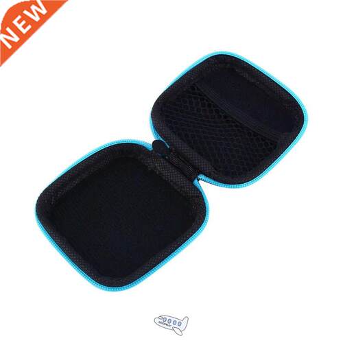 Portable Mini Case for Headphones Zippered Round Storage Har